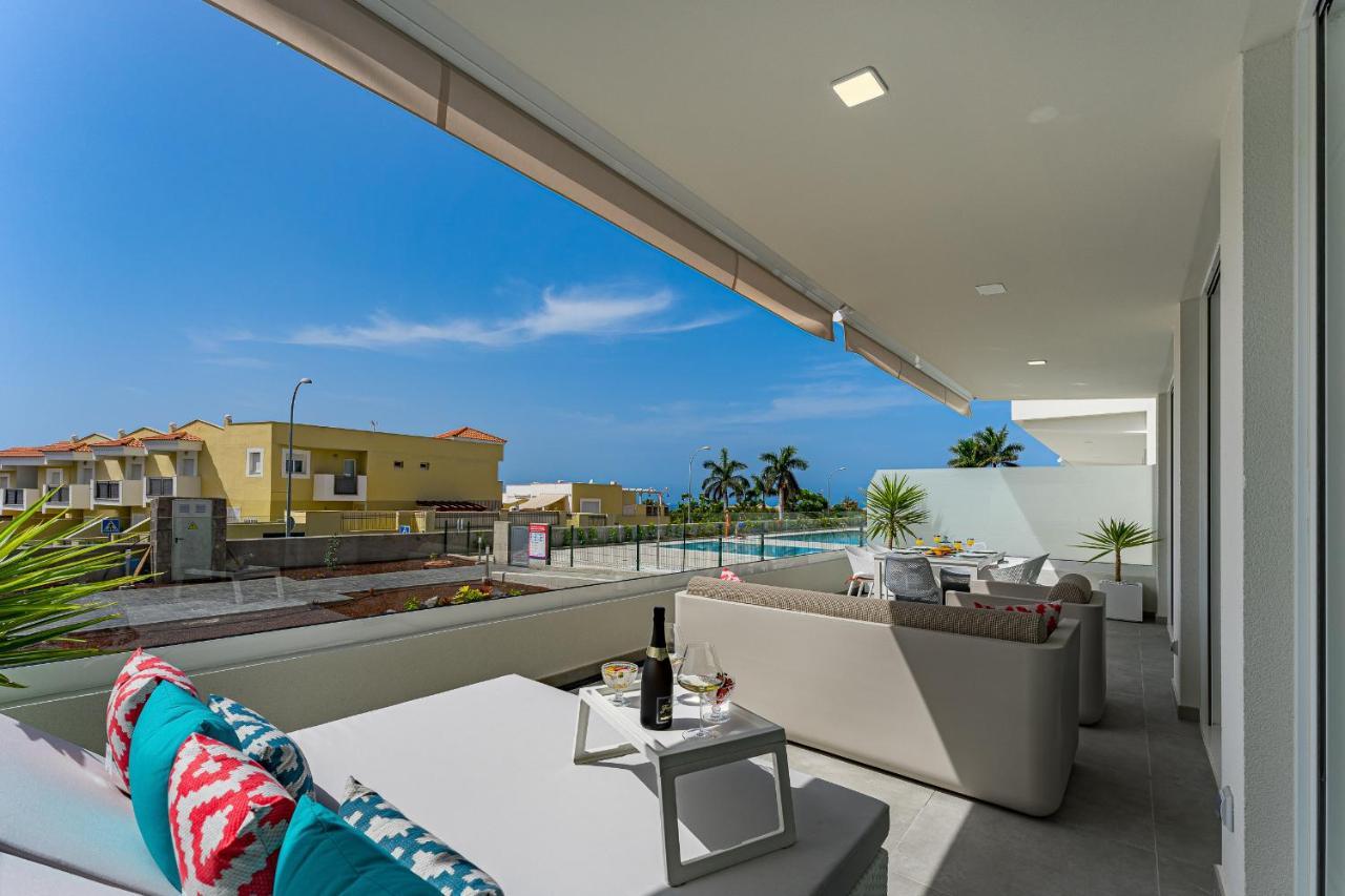 Modern New Apartment Las Terrazas De Costa Adeje. Heated Pool, Big Terrace And Private Parking Bagian luar foto