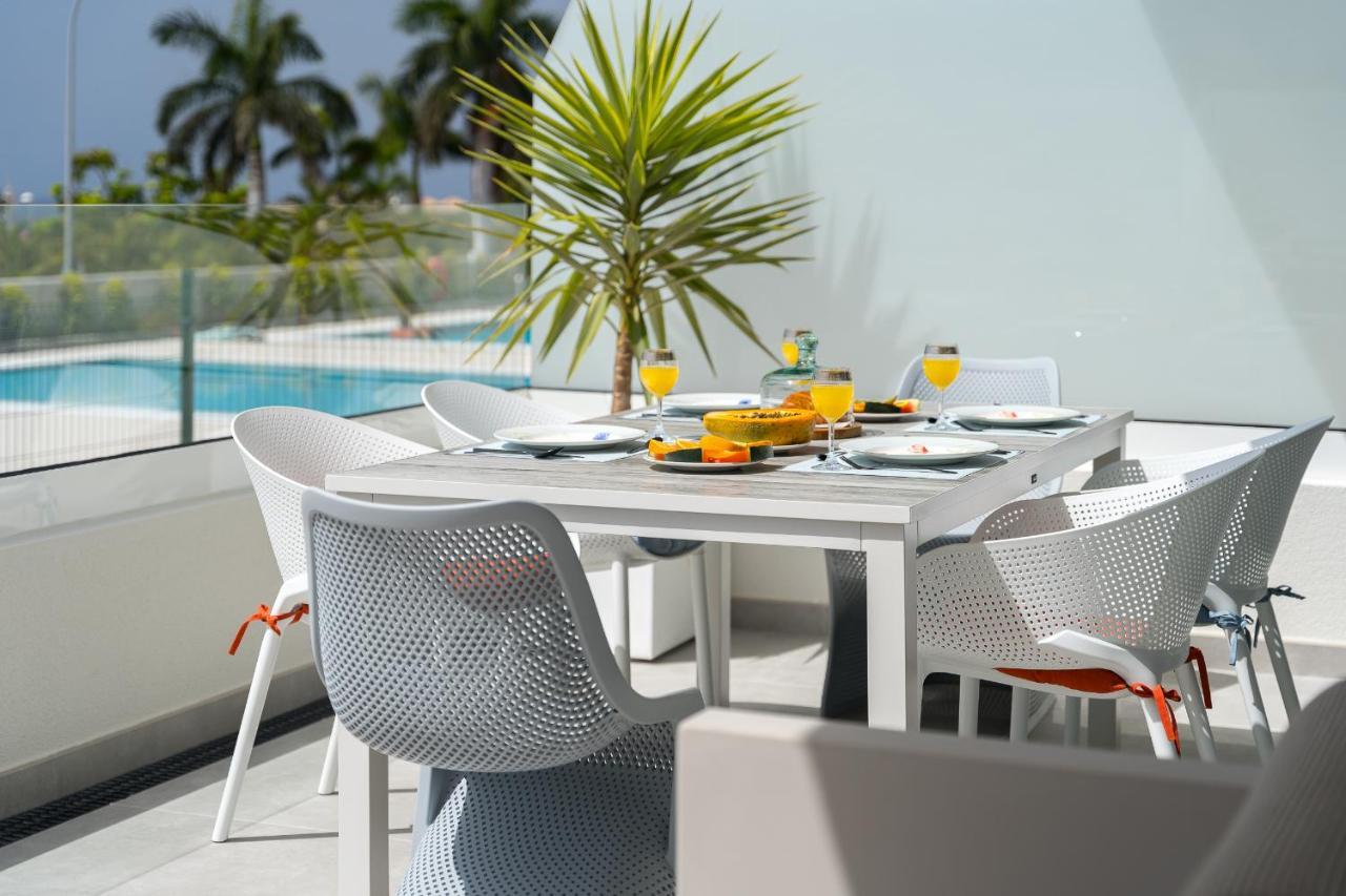Modern New Apartment Las Terrazas De Costa Adeje. Heated Pool, Big Terrace And Private Parking Bagian luar foto