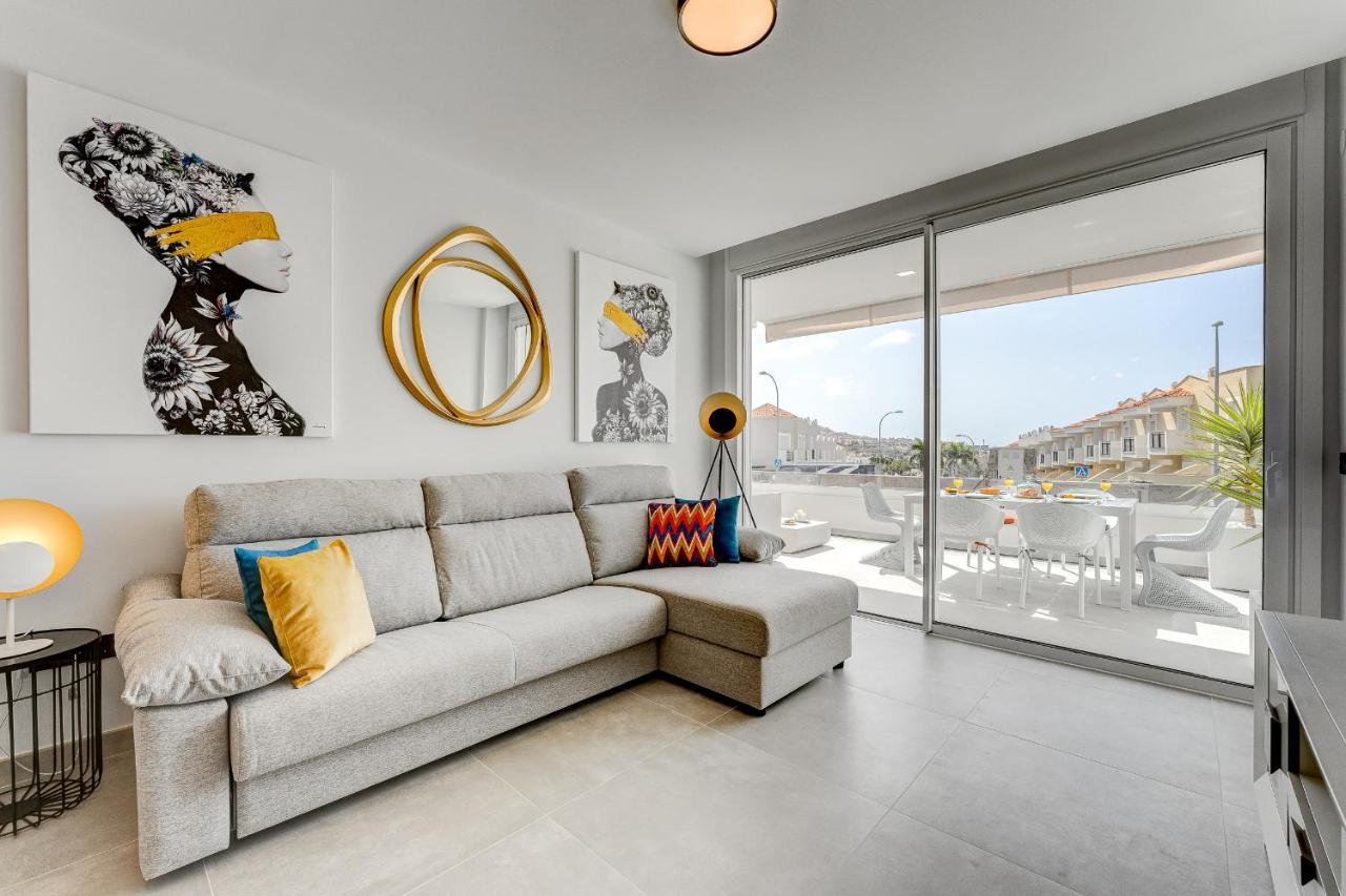 Modern New Apartment Las Terrazas De Costa Adeje. Heated Pool, Big Terrace And Private Parking Bagian luar foto